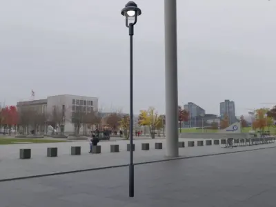 Street Light 5 - High-Poly Version 3D model