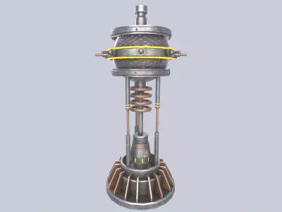 Nuclear reactor Low-poly 3D model get