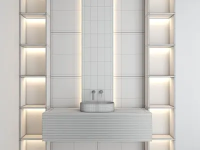 bathroom set 19 3D model