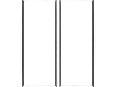Wooden Window 06 3D model