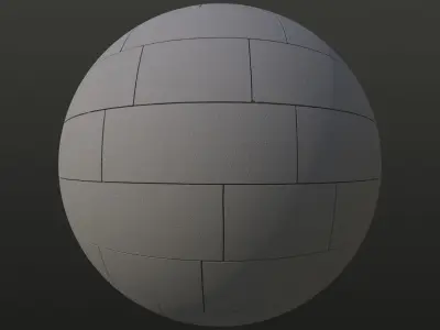 Concrete pavement seamless tile texture 3D model