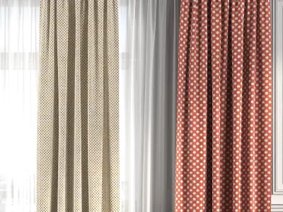 Curtain Set 194 3D model
