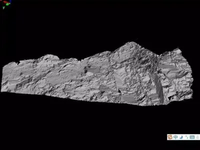 Digital outcrop model by 3D laser scanning 3D model