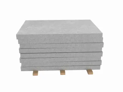 Concrete Panels On Wood Planks 3D model purchase