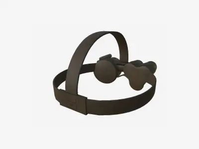 SciFi Glasses J04 Brown - Character Design Fashion Low-poly 3D model