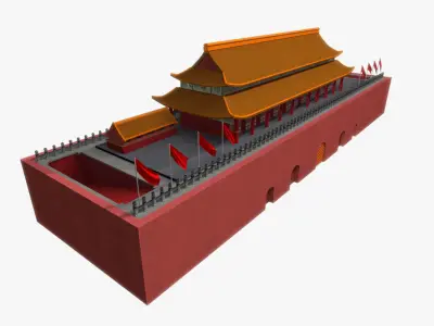 China ancient building 3D model