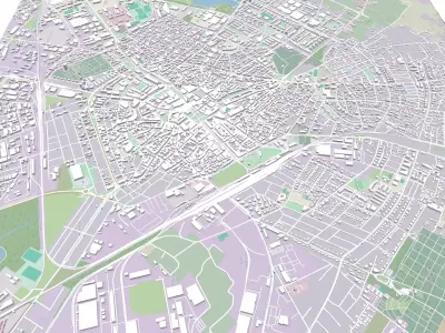 Cityscape Kecskemet Hungary 3D model