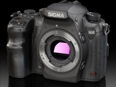 Sigma SD1 Merrill DSLR camera Low-poly 3D model