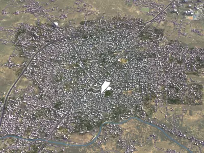 Aurangabad - 3D City Model Low-poly 3D model