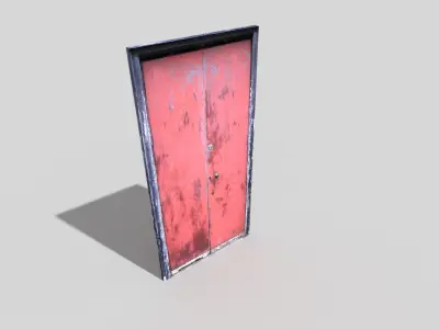 low poly door Low-poly 3D model order