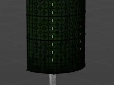 French Street Trash Free 3D model