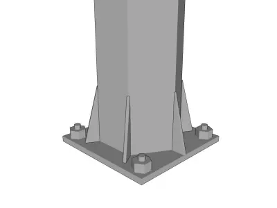 Lamp Post - Light Pole - Light Post - Street Light 14 3D model