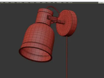 NORDLAND W SCONCE Low-poly 3D model