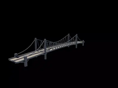 Suspension Bridge 3D model
