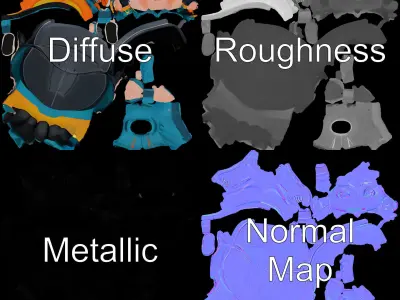 Chibi Character with Cap in Streetwear Rigged and Animated Low-poly 3D model