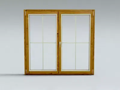 laos Two Wings Window 3D model