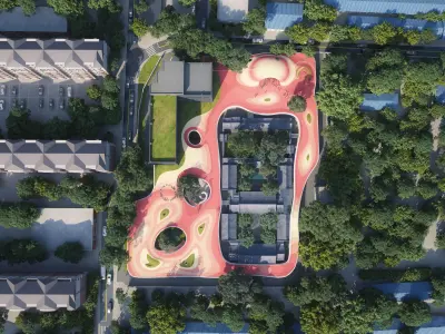 Futuristic Mixed-Use District Masterplan 3D model