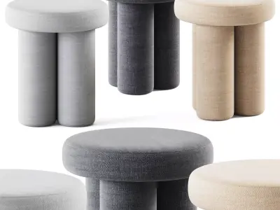 Big Foot Stool by 101 Copenhagen 3D model