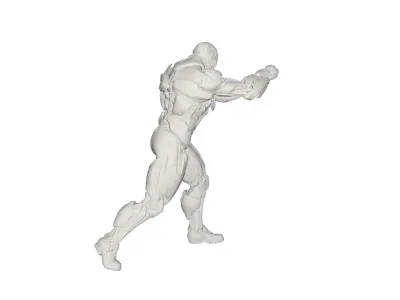 Superhero concept 3D model get