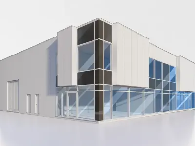 Warehouse model skp archicad Lumion 12 3D model