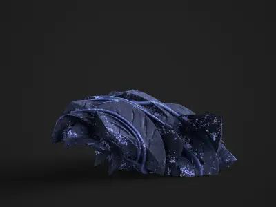 Otherworldly Rock Formations   Procedurally Generated PBR Rocks Low-poly 3D model