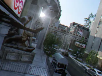 Big city super detailed in high-low poly 3D model