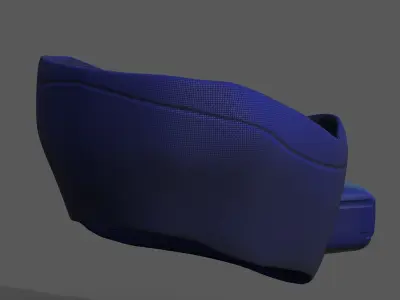 Gas mask respirator scifi futuristic  Low-poly 3D model order