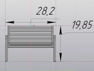 Bench Scale model 1 43 3D print model