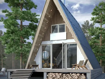 A-Frame House 3D model
