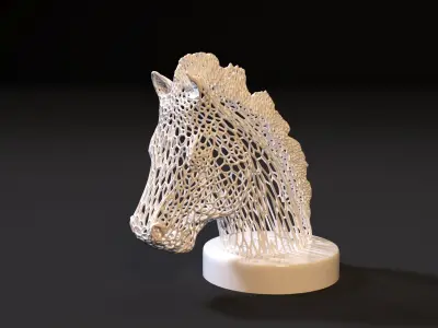 Horses head 3D print model