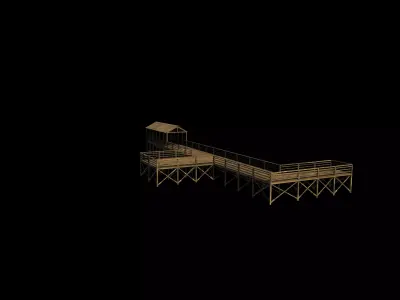 boardwalk structure  3D model