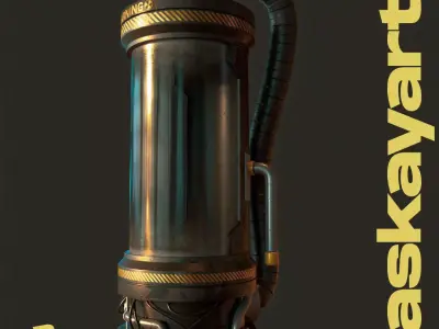 Sci Fi Lab Capsule  Low-poly 3D model