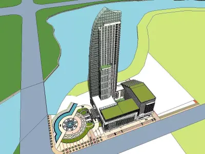 vacation spot-Resort-Fashion Leisure Hotel-0207 3D model