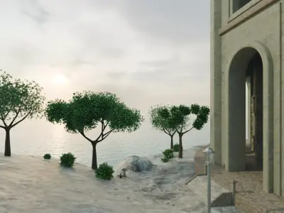 Dome Island 3D model