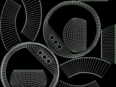 Bryant bathroom sink round drop White Low-poly 3D model