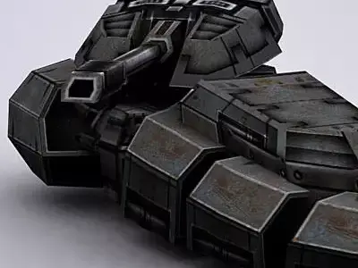 3DRT - Sci-Fi Hovertank2 Low-poly 3D model
