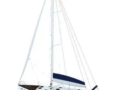 boat 3D model sailboat 3D model