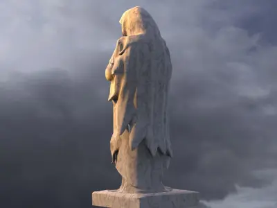 Prayer Sculpture 3D model