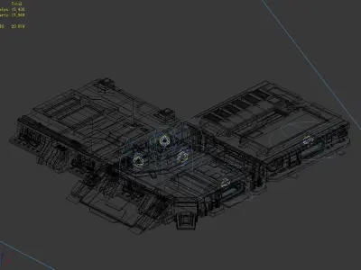 Spacecraft - Ground Platform 05 3D model