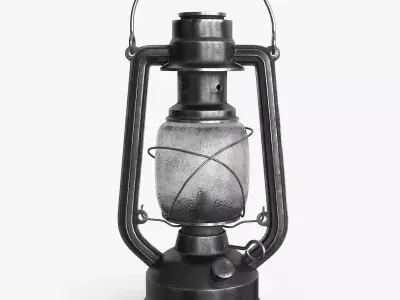 Kerosene Lamp Low-poly 3D model