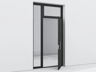 Aluminium door 66 3D model