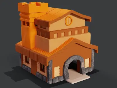 Town hall 3D model