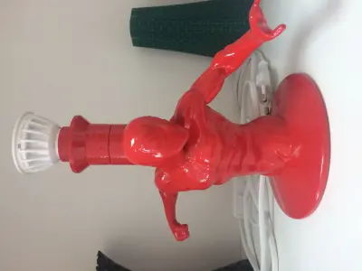 Lamp adapted to standard lampshades and LED GU-10 Free 3D model