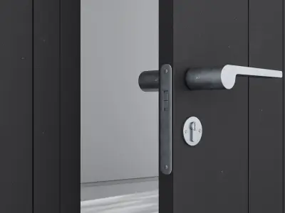 Aluminium door 161 3D model