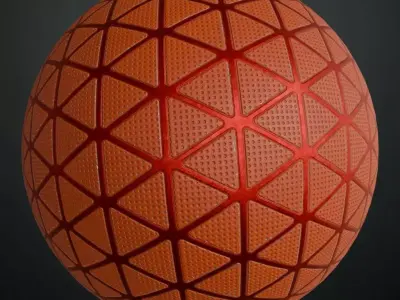 Redness Sci-Fi Floor PBR Seamless Texture