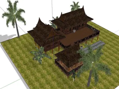 Creative Design-Holiday Cabin-0128 3D model