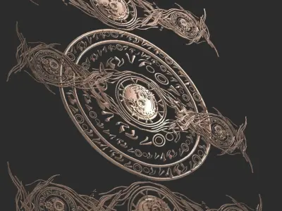 DR Strange influenced Time device pattern 2 designs  3D model
