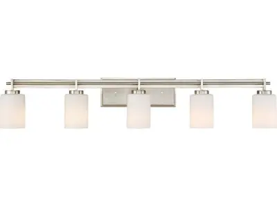 Biller 5 - Light Dimmable Brushed Nickel Vanity Light Free 3D model