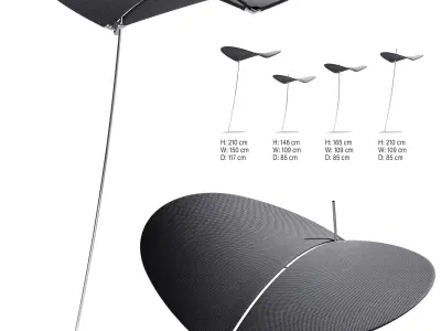 Petal Sunshade 3D model