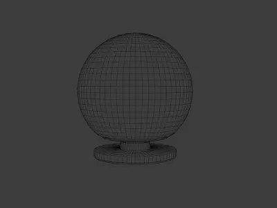 Desk Lamp Low-poly 3D model 12